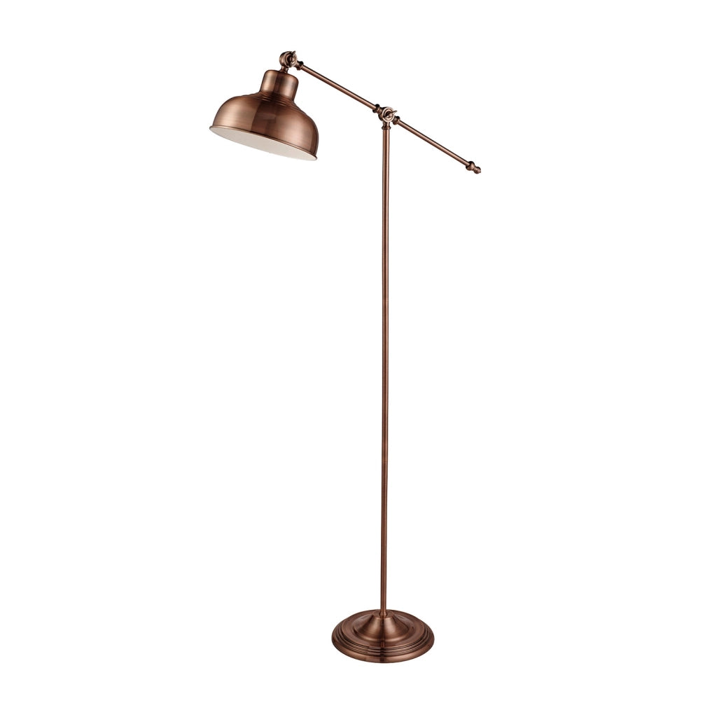 Piantana Contemporaneo Macbeth Acciaio Rame 1 Luce E27
