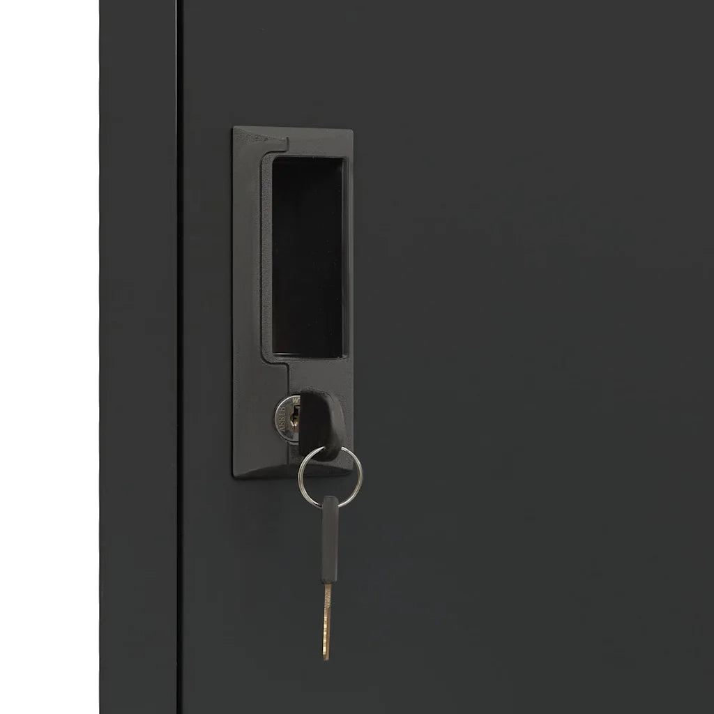 Armoire à casiers Anthracite 38x45x180 cm Acier
