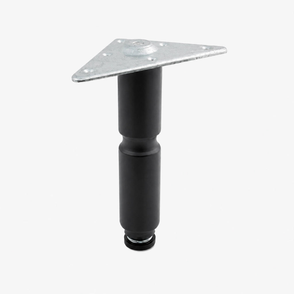 PIEDINO PER MOBILI cm 20 noce- 4 pezzi - BricoGo