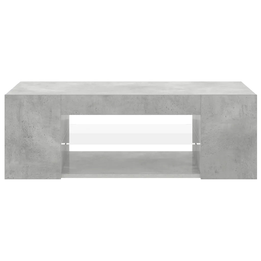 Mobile Porta TV con Luci LED Grigio Cemento 90x39x30 cm cod mxl 13266