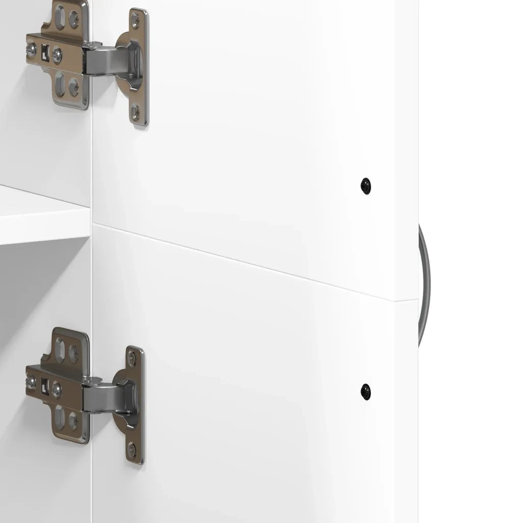 Schedario Bianco 60x32x153 cm in Truciolato CFW1192119