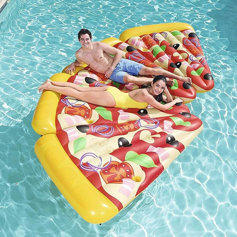 Trade Shop - Materassino Isola Gonfiabile Trancio Pizza Mare Piscina 188 X 130 Cm -