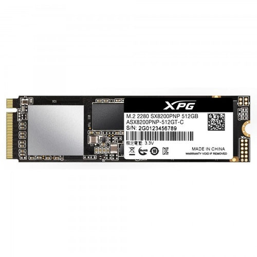 Xpg sx8200 pro 512 gb m.2 pci express 3.0 nvme 3d tlc - ASX8200PNP-512GT-C