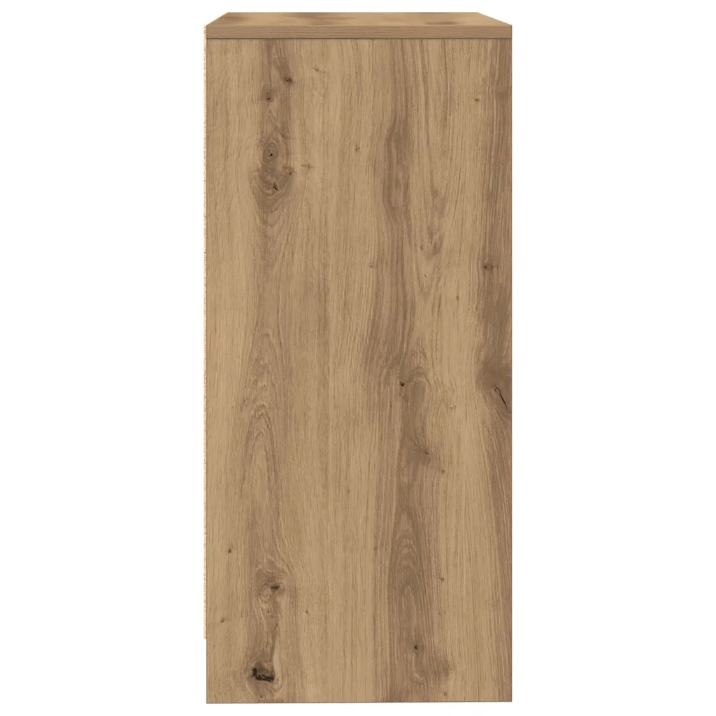vidaXL Credenza Rovere Artigianale 57x34x76 cm in Legno Multistrato