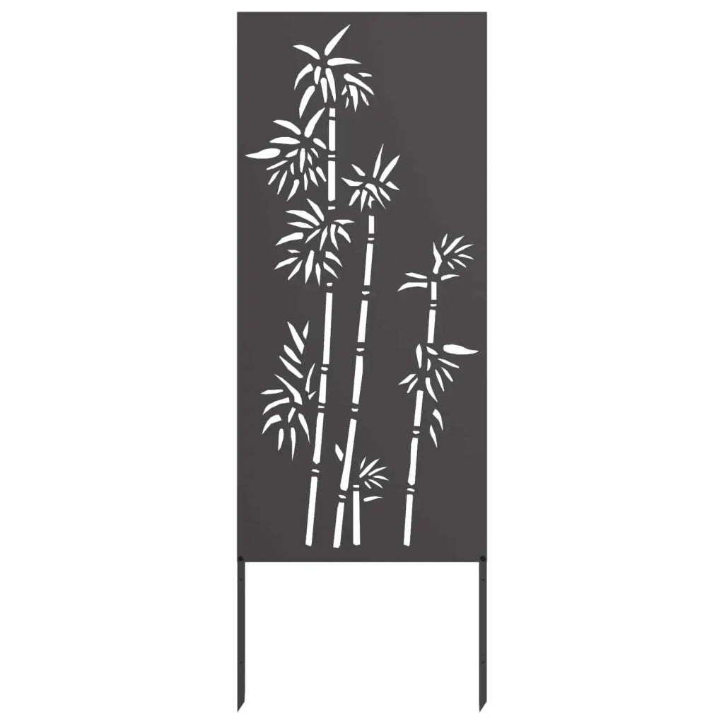 Schermo per privacy in giardino Floreale Nero 50 x 140 cm 876294