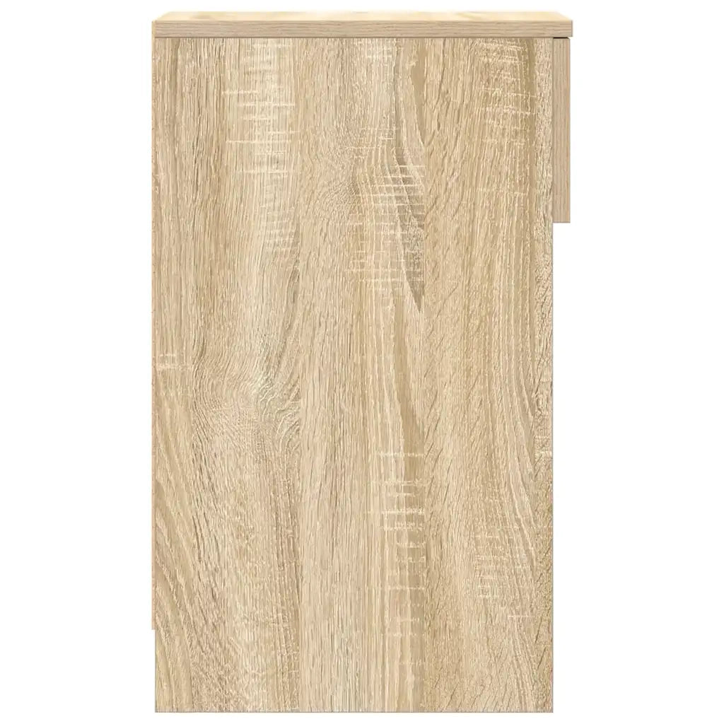 Set di 2 Comodini | Armadio da Notte | Mobiletto da notte con Cassetto Rovere Sonoma 20x36x60 cm