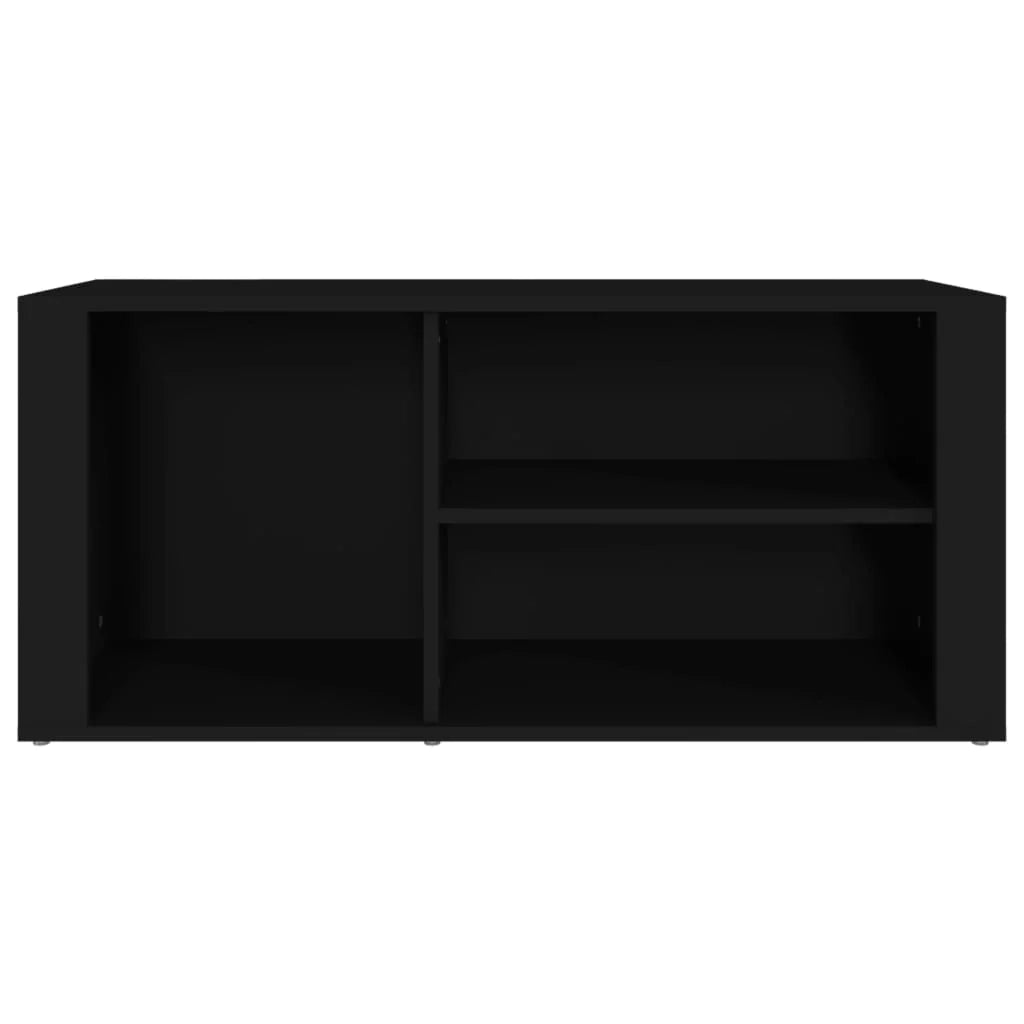 Scarpiera mobile contenitore per scarpe mobile per ingresso/corridoio/soggiorno 100 x 35 x 45 cm legno ingegnerizzato nero 02_0021932