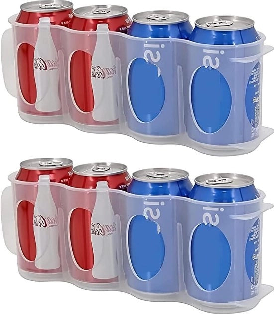 Organizzatore per lattine della frigorifero - Raccoglitore verticale per lattine di bibita 2 Pack