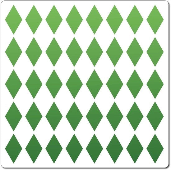 ONF3 - Stencil a forma di rombo - Sfondi geometrici - Lavabile e riutilizzabile - 30 x 30 cm - Perfetto per dipingere - Adatto per parete e legno