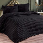 Duvet XXL 250 x 260 cm - Microfibra - Pieno - Cuscini 60 x 80 cm - Decorativo - Lavabile in macchina fino a 30 gradi - Coperta da letto