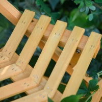 Scaletta Portavasi in Legno Angolare con 3 Mensole, 96x64x61cm