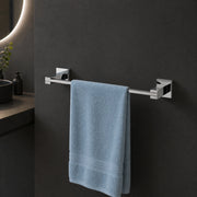 Porta asciugamani in ottone cromato lucido serie calendula 2 misure *** misura 40 cm, confezione 1