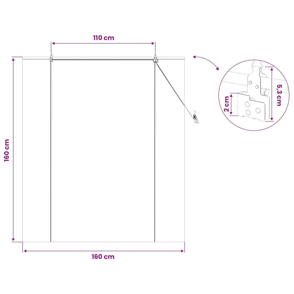 Tenda a rullo Marrone 160 x 160 cm Bambù 42039790