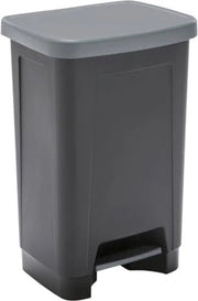 Cestino 50 litri - Pala di raccolta 50 litri - Contenitore di raccolta rifiuti 50 litri - 40 x 33 x 57 cm - Nero