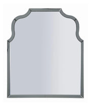 Specchio da Muro Ankara Grigio 85x1x100 cm in MDF e Vetro e Specchio Grigio