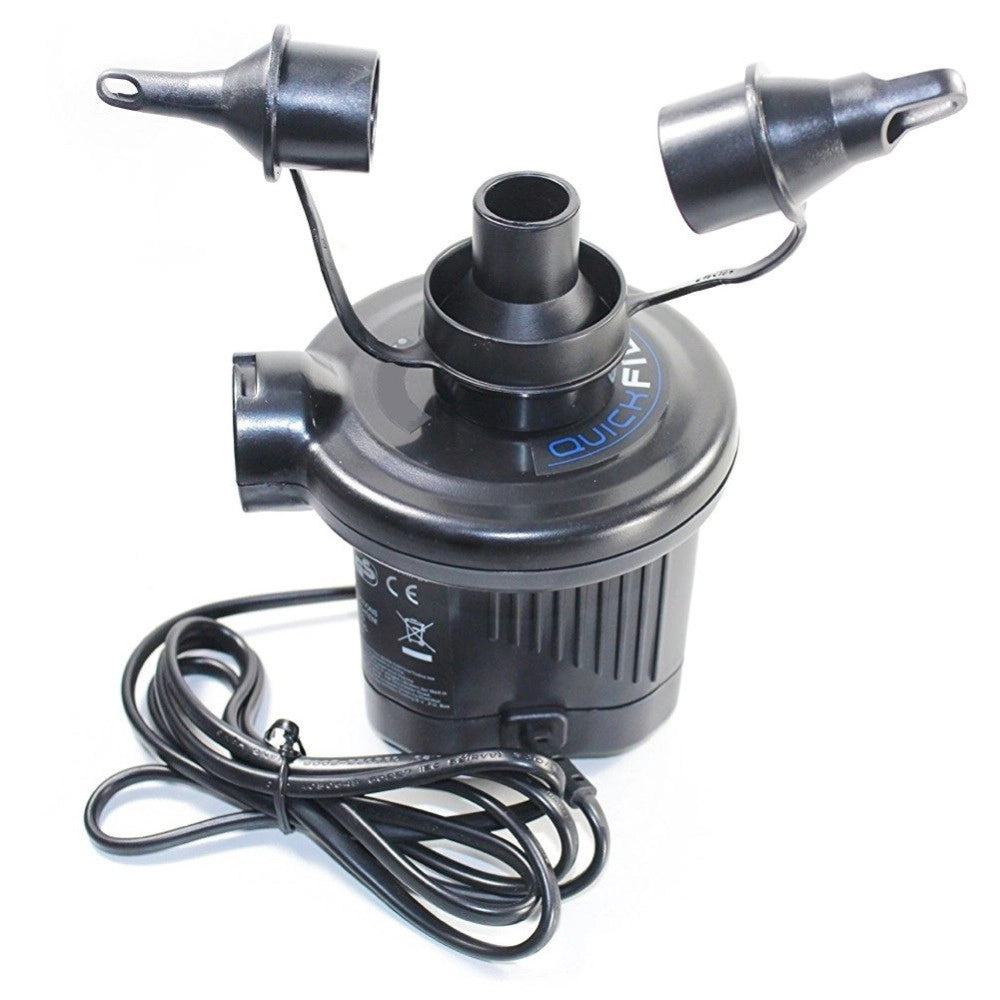 Trade Shop - Compressore Gonfiatore Elettrico Portatile Pompa 220v 3 Riduttori Per Gonfiabili -