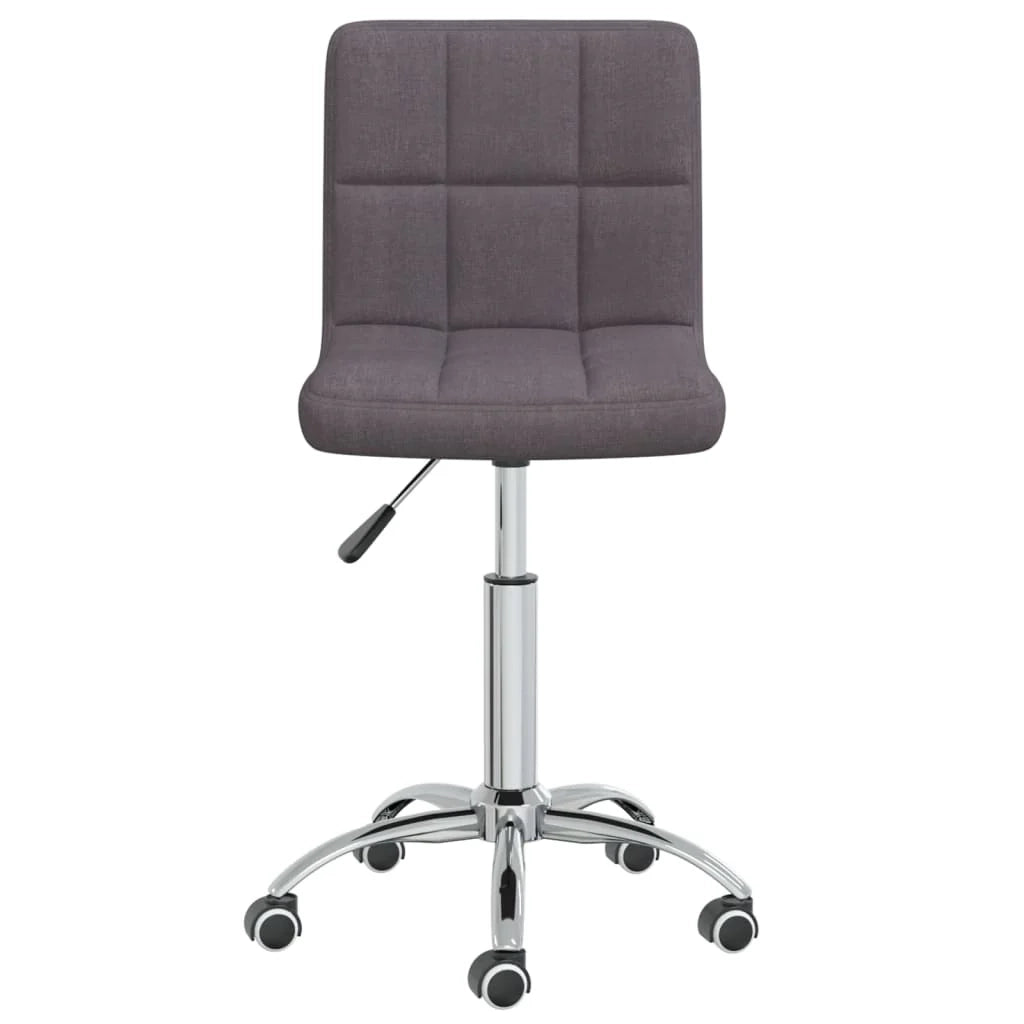 Sedia girevole da ufficio/studio in tessuto color tortora 02_0024183