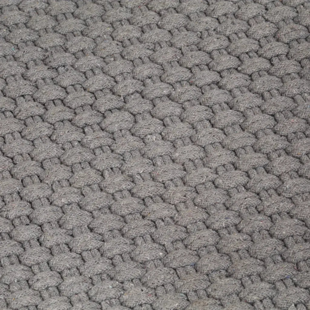 Tappeto del soggiorno | Tappeto Rettangolare Grigio 160x230 cm in Cotone
