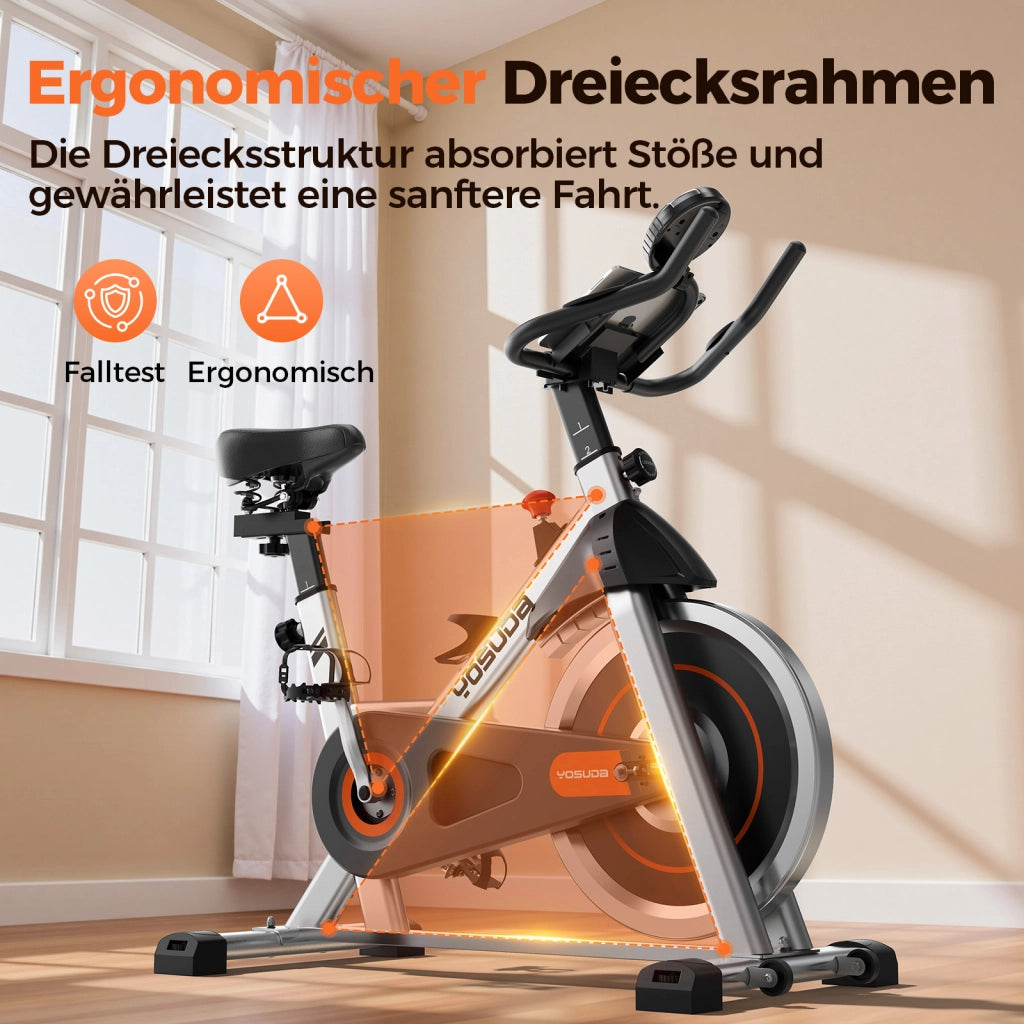 Ciclismo indoor ¨C YOSUDA ¨C Bianco con monitor LCD e tablet holder