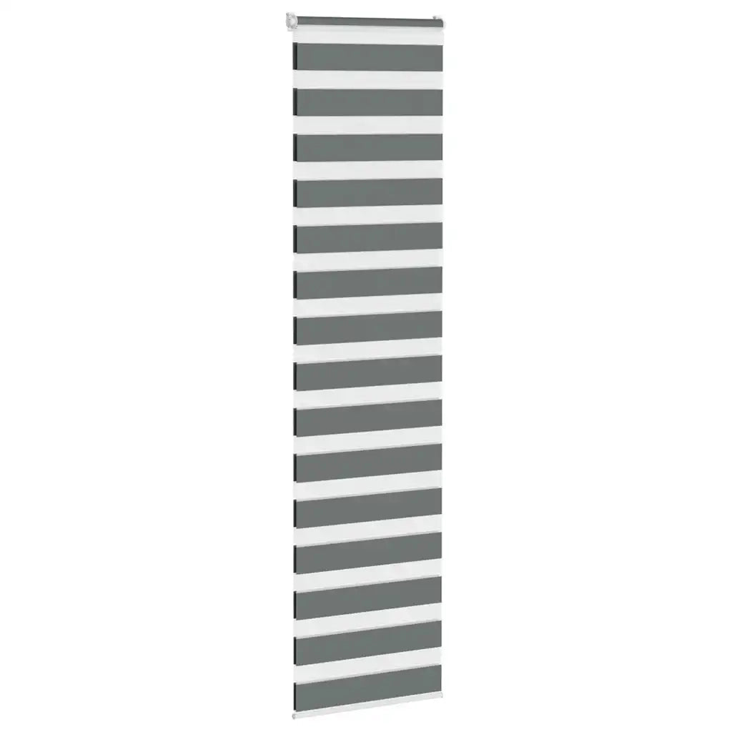 vidaXL Tenda a Rullo Zebra Larghezza Tessuto 55,9 cm Poliestere