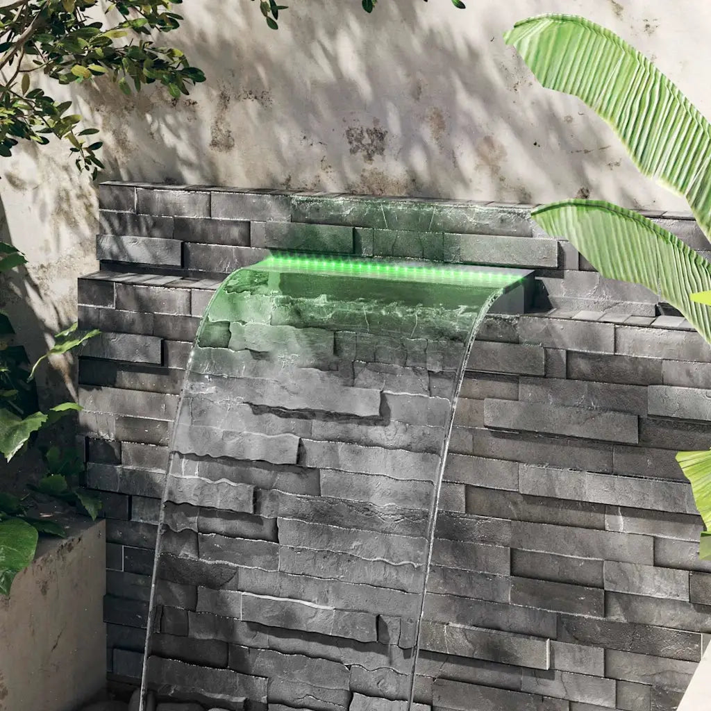 Sfioratore a Cascata con LED RGB Acrilico 60 cm CFW6182558