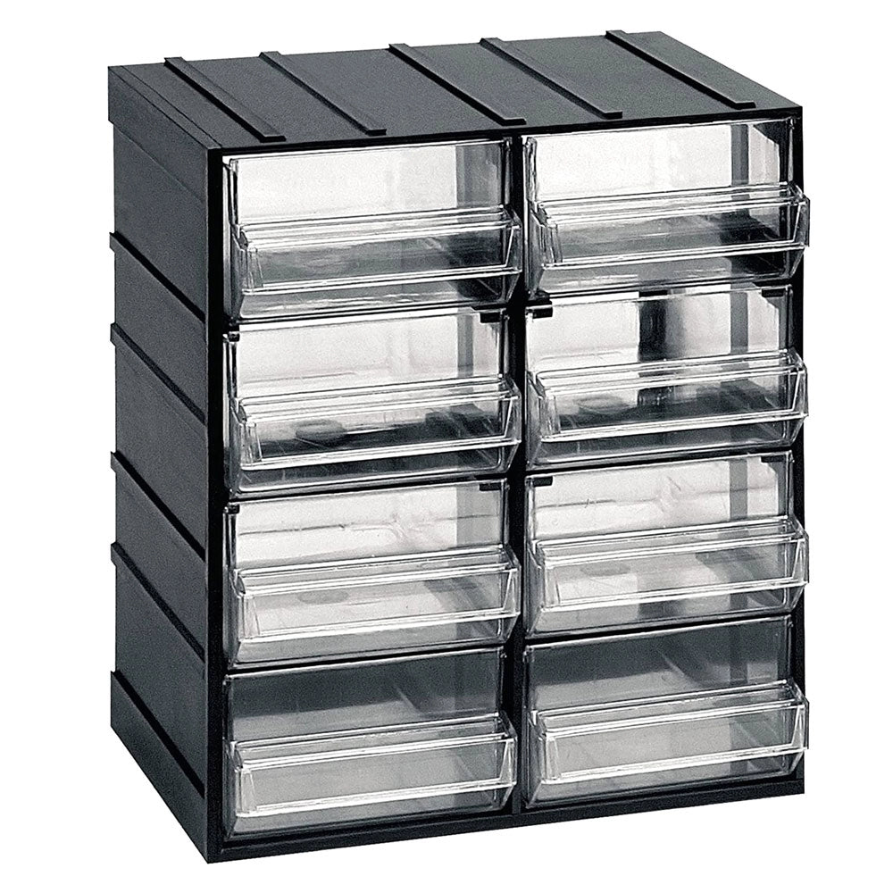 Cassettiera Plastica con Cassetti Trasparenti Porta Minuteria Utensili Piccoli Formato: 8 cassetti