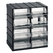 Cassettiera Plastica con Cassetti Trasparenti Porta Minuteria Utensili Piccoli Formato: 8 cassetti