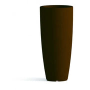 Vaso alto moderno di design Ø40 H90 in polimero marrone resistente per interno ed esterno - Made in Italy - Monacis