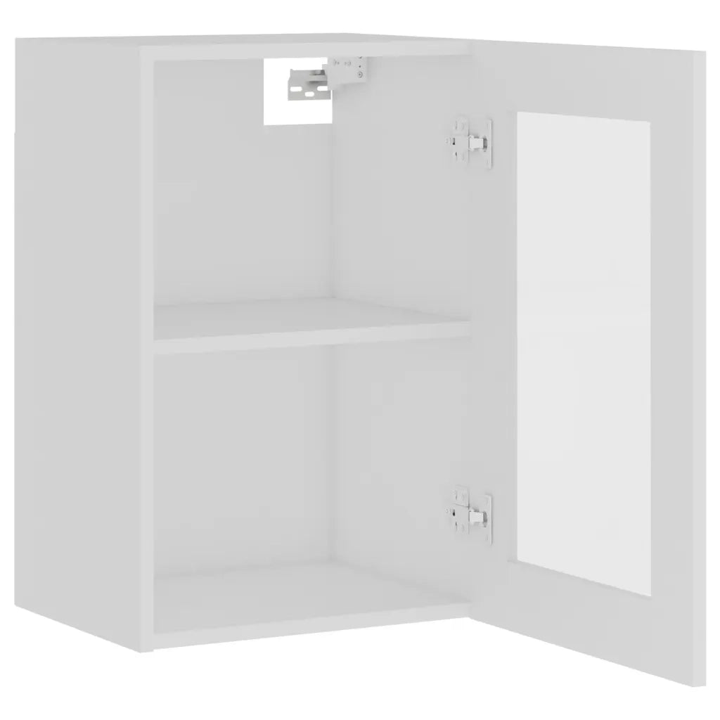 Armadio Sospeso con Vetro “Lyon” Bianco 40x31x60 cm 802505