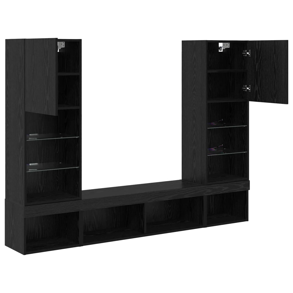 Unità a muro per TV con LED 5 pcs 40,5 x 30 x 102 cm 3402959