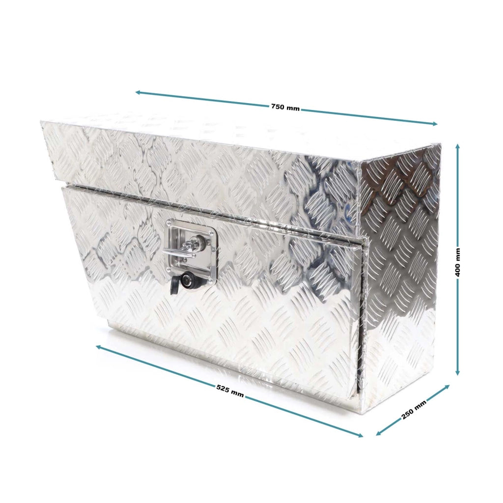 Cassetta porta attrezzi camion lato sinistro, alluminio 75x25x40cm max 60 l Gavone sottoscocca