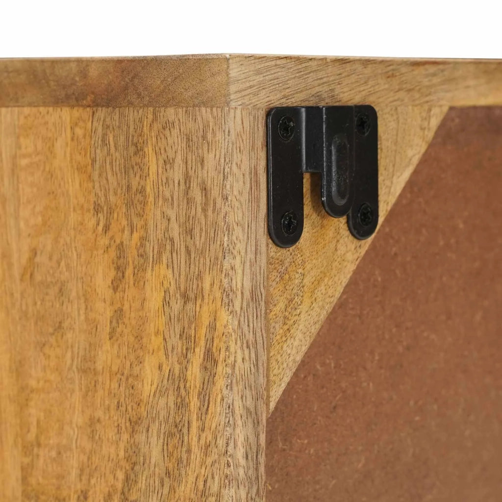 Comodino a muro fatto a mano Marrone Teak 40x30x40 cm 42020118