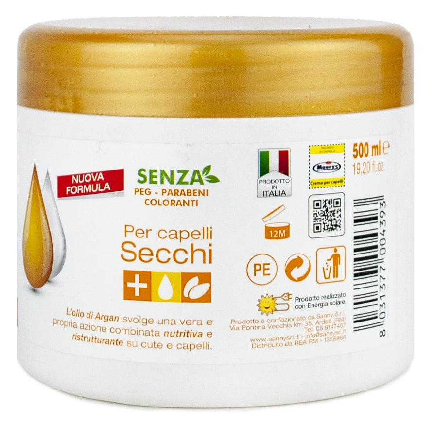 MAURY'S PROFESSIONAL CREMA RISTRUTTURANTE CAPELLI SECCHI CON OLIO DI ARGAN500ML