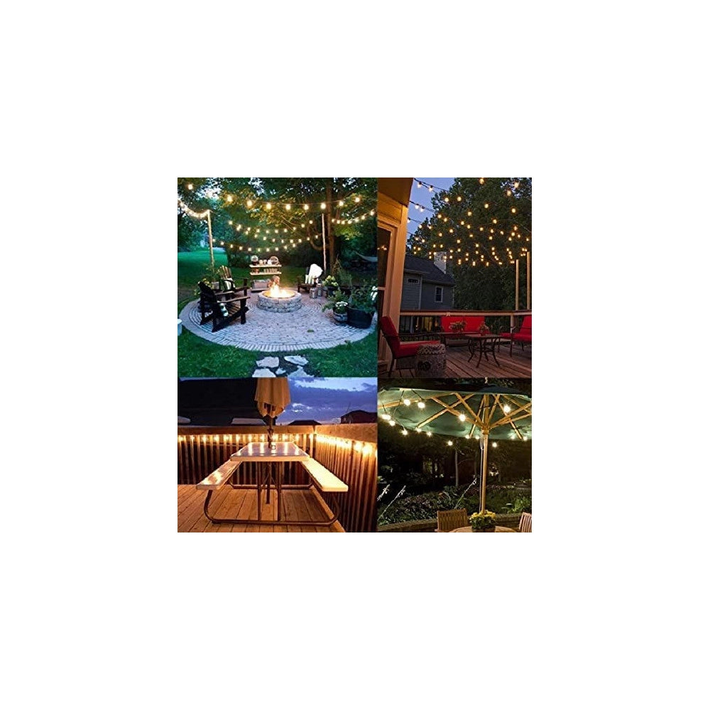 Trade Shop - Catena Luminosa Led Catenaria Con 10 Portalampade E27 10mt Prolungabile Ip54 -