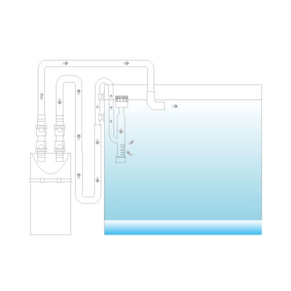 Ista Glass Surface Skimmer - Skimmer di Superficie in Vetro per Filtri Esterni Diametro: 12 mm