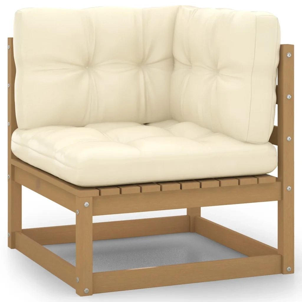 Set Divani da Giardino 13 pz con Cuscini Legno Massello di Pino 3076347