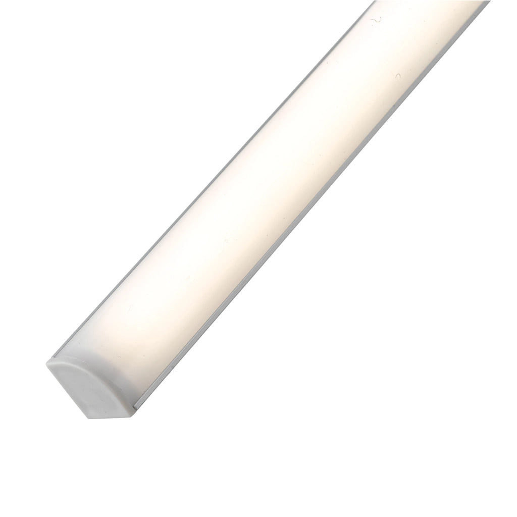 BARRA LED ANGOLARE UNIX ARGENTO IN ALLUMINIO E POLICARBONATO 23,04W 1560LM 4000K DRIVER INCLUSO 2,2X120X1,6CM LEDBAR-UNIX-120 ANG