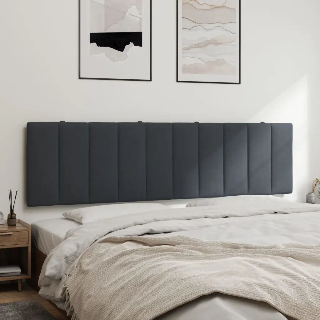 Cuscino Testiera Hanko Grigio Scuro 183 cm in Velluto 374688