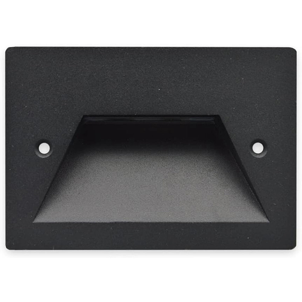 Trade Shop - Faretto Incasso Per Cassetta 503 Segnapasso 3w Tecnologia Cct Con Switch Ip65 Es49-3c - Nero