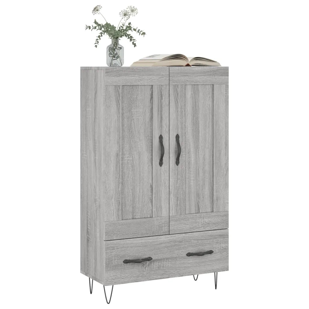 Credenza | Madia | Buffet da pranzo | Armadio da pranzo Grigio Sonoma 69,5x31x115 cm in Legno Multistrato