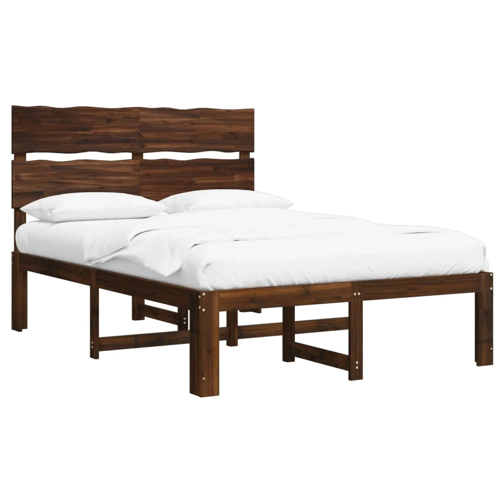 Letto matrimoniale con testiera ROSTOCK Marrone Scuro 3405473