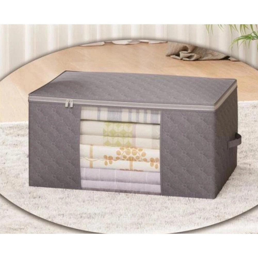 Trade Shop - Scatole Per Armadio Salvaspazio Per Vestiti Porta Abiti Grande 60x40x35cm Con Finestra -