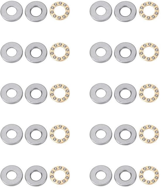 Set di Rulli a Sfera in Acciaio - 10 pezzi - Miniaturni - per Macchine - Alta Precisione - Ideale per Applicazioni Meccaniche