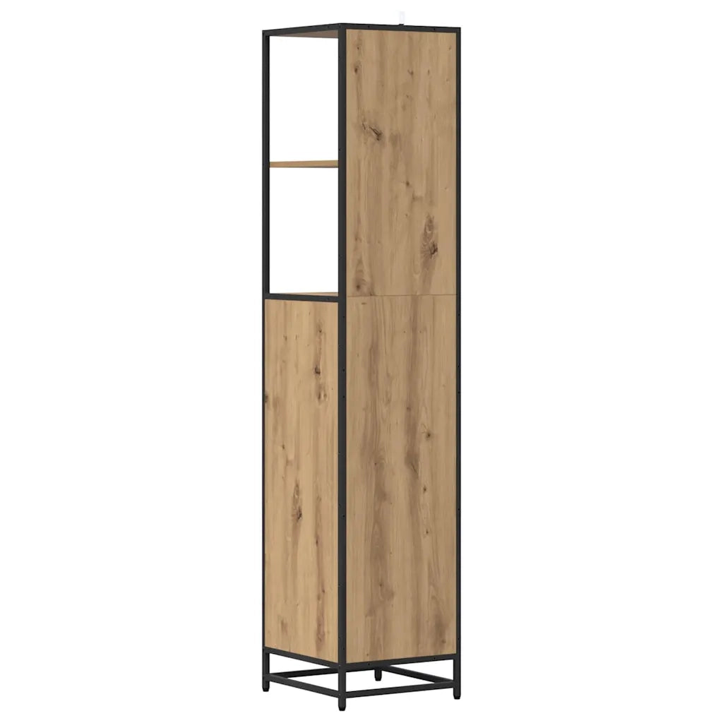 Set di mobili per il bagno con cassetto Rovere artigianale 883599