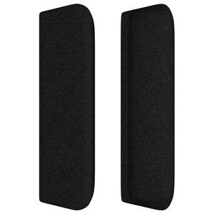 Testiera ad Orecchio Nera 203x16x78/88 cm in Tessuto 3118512