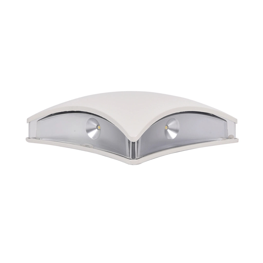 APPLIQUE LED DA ESTERNO IP65 4W BIANCA A LUCE FREDDA 6500K - DESIGN MODERNO QUADRATO STONDATO PERFETTA PER ILLUMINAZIONE INTERNA ED ESTERNA