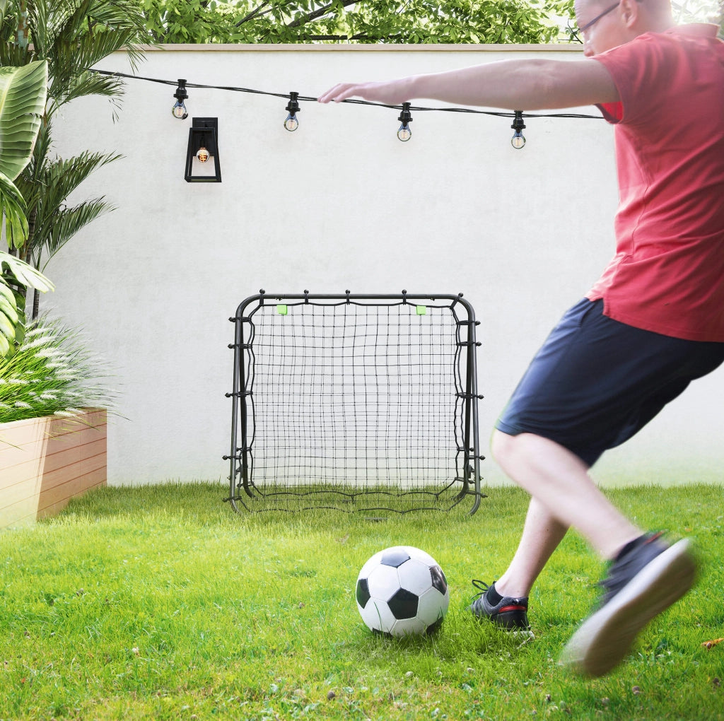 Rete rimbalzante da calcio pieghevole in acciaio 100 cm