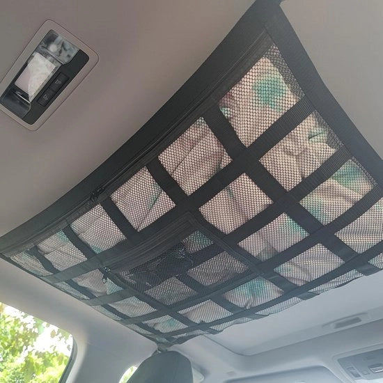 Sacchetto per bagagli universale per auto 90x65cm con grande capacità, chiusura a zip, cinturone a spalla doppio e regolabile - per Jeep, SUV e pick-up