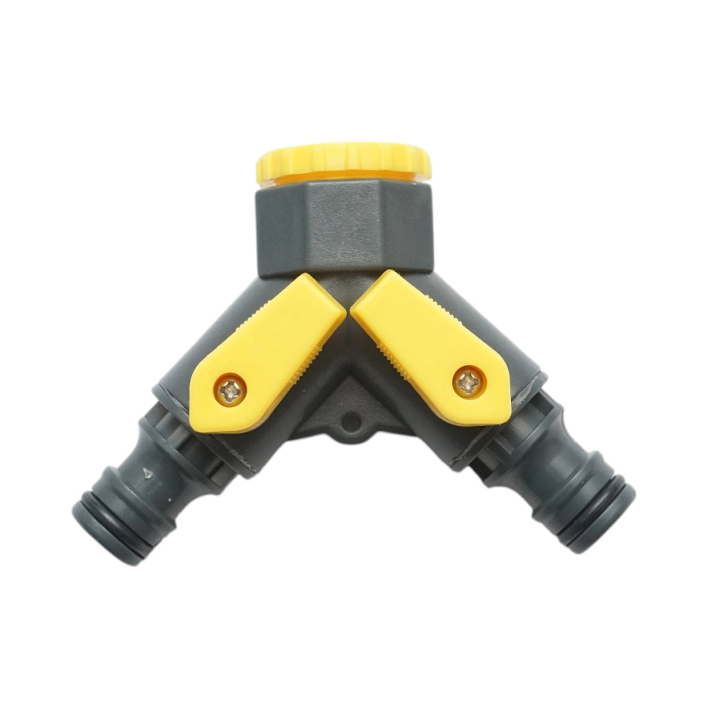 Connettore rapido a 2 vie per tubo da giardino Crownman 1/2-3/4