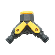Connettore rapido a 2 vie per tubo da giardino Crownman 1/2-3/4